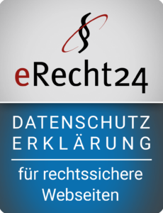 Siegel eRecht24 Datenschutzerklärung rechtssicher