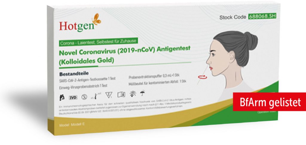 Novel Coronavirus Antigen-Test (Abstrichtest) Coronaschnelltests